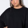 Μπλούζα φούτερ oversized με χαμηλούς ώμους