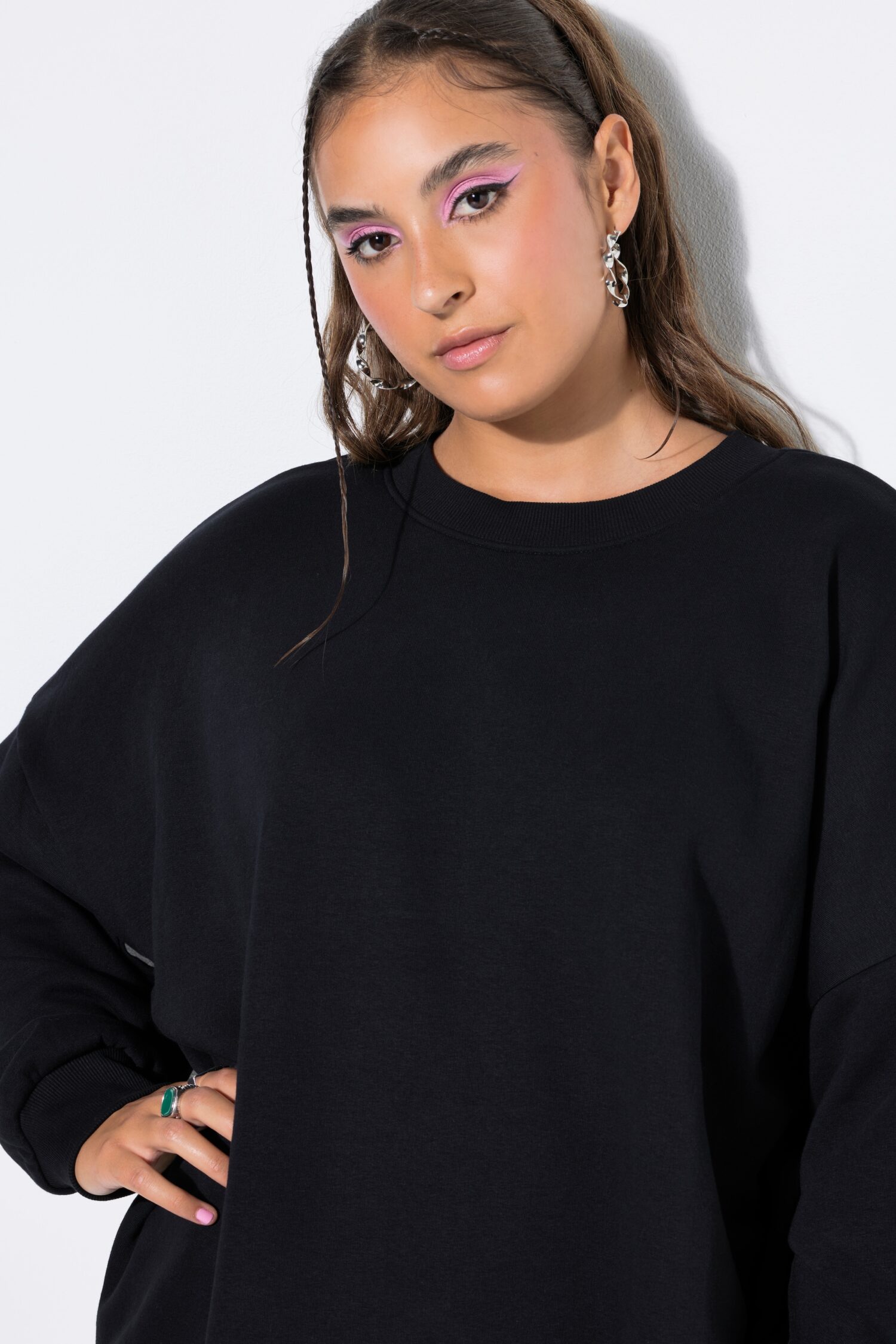 Μπλούζα φούτερ oversized με χαμηλούς ώμους