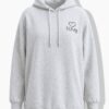 Μπλούζα φούτερ oversized με σχέδιο "Heart Love"