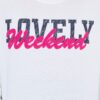 Μπλούζα με χαλαρή εφαρμογή και τύπωμα LOVELY WEEKEND