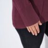 Πουλόβερ με πλεκτό όρθιο γιακά και μακριά μανίκια