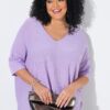 Μπλούζα oversized με κοντά μανίκια