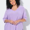 Μπλούζα oversized με κοντά μανίκια