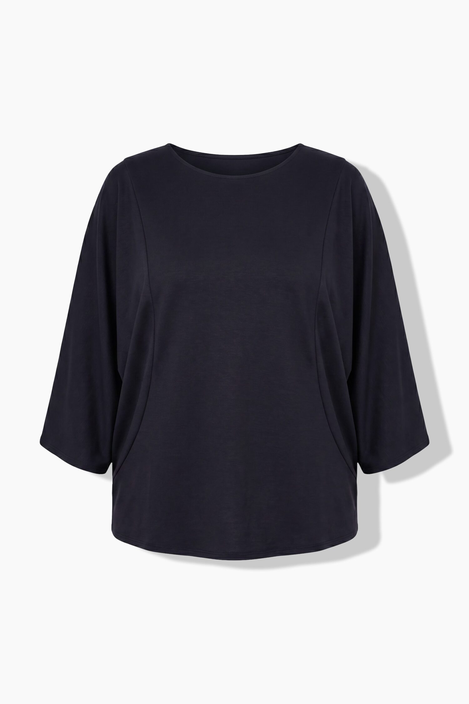 Μπλούζα oversized με κουμπιά στην πλάτη και φαρδιά μανίκια 3/4