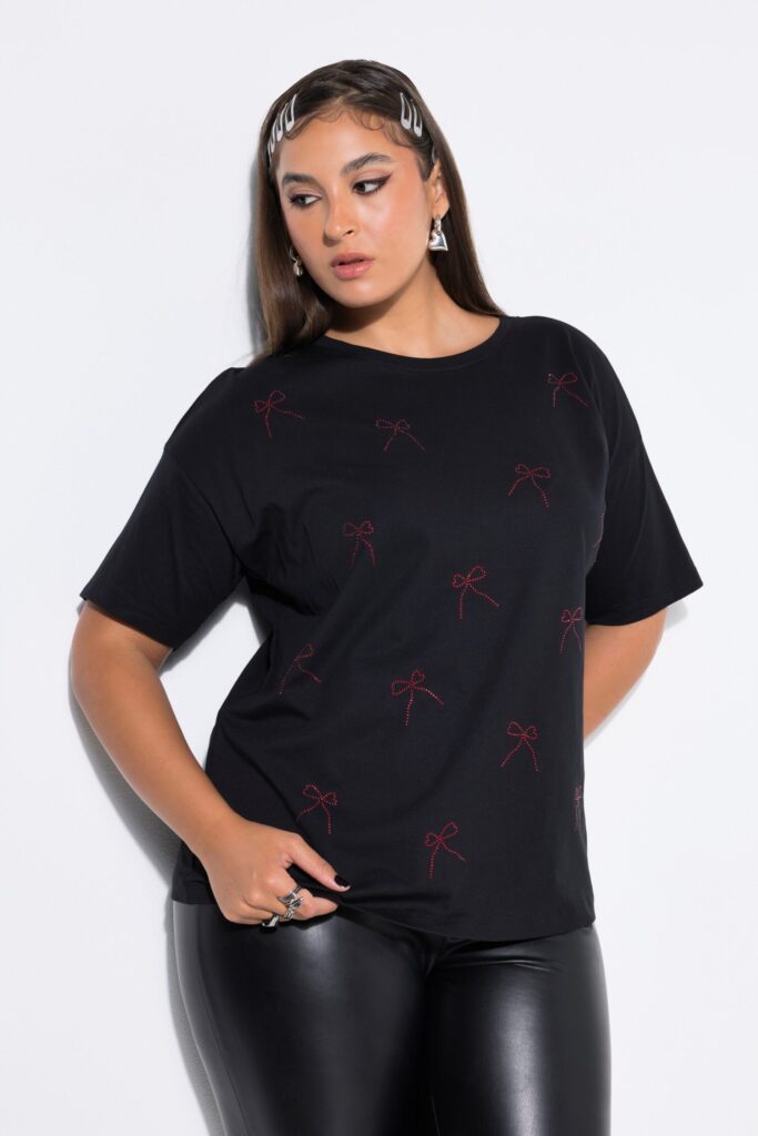 Μπλούζα oversized με σχέδιο από mini στρας