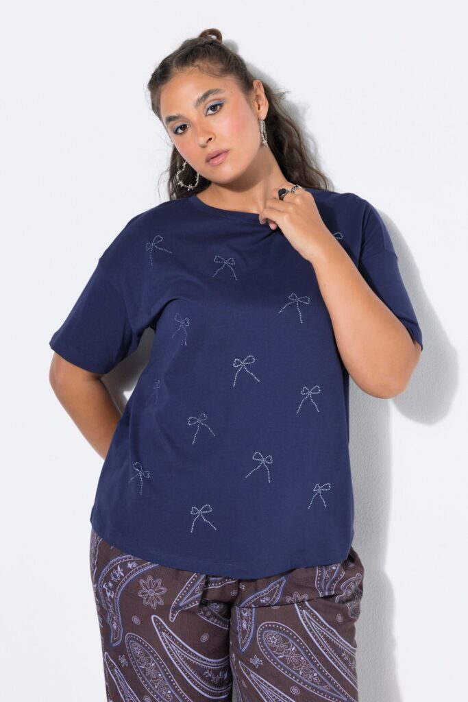 Μπλούζα oversized με σχέδιο από mini στρας