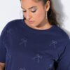 Μπλούζα oversized με σχέδιο από mini στρας