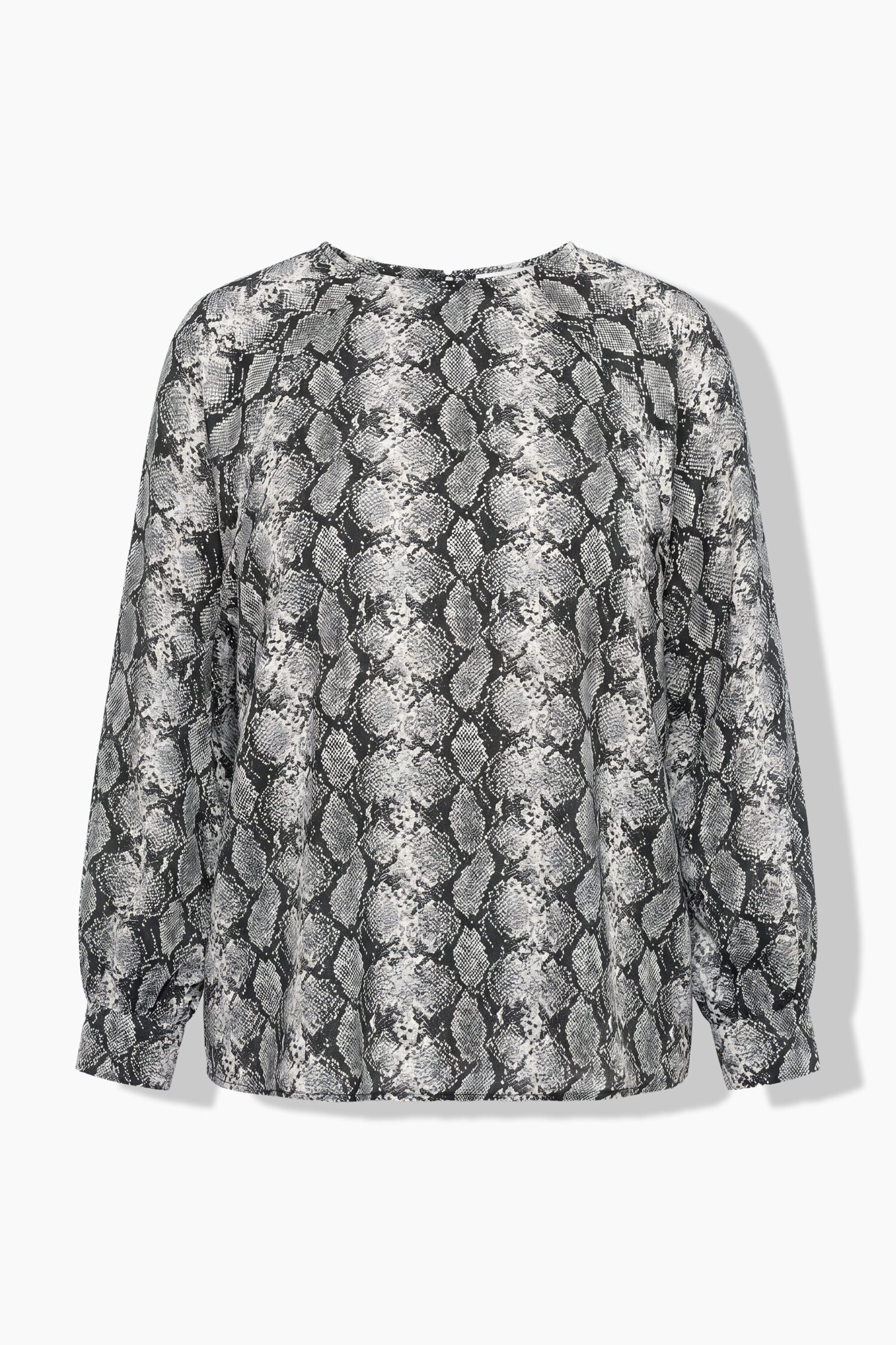 Μπλούζα oversized με snake print και κορδόνι στο τελείωμα
