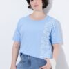 Μπλούζα oversized με στρογγυλή λαιμόκοψη και τύπωμα "Fashion"
