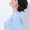 Μπλούζα oversized με στρογγυλή λαιμόκοψη και τύπωμα "Fashion"