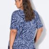 Μπλούζα oversized με zebra print