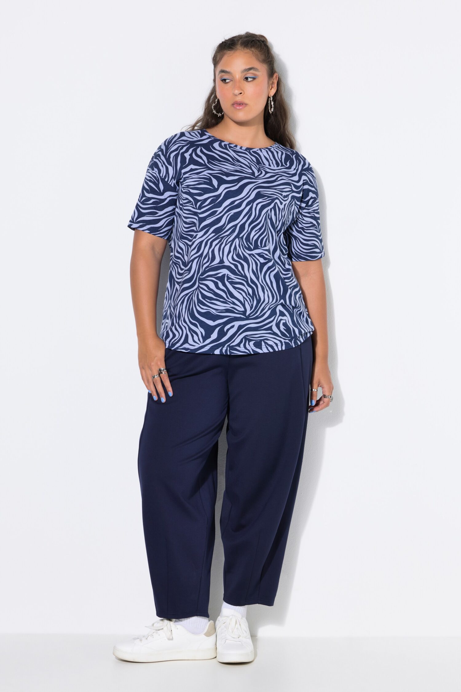 Μπλούζα oversized με zebra print