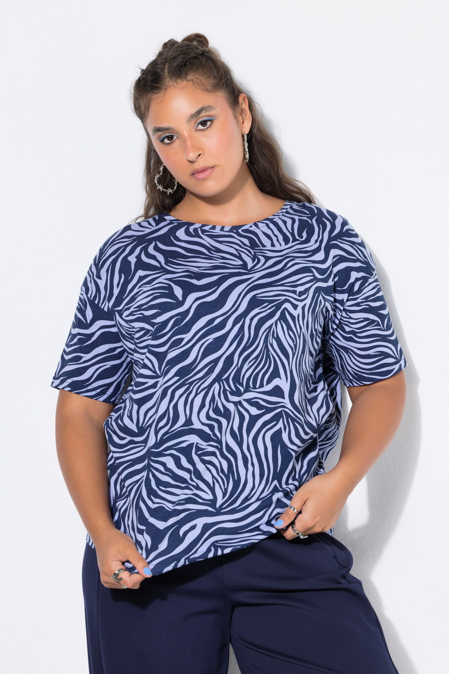Μπλούζα oversized με zebra print