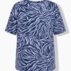 Μπλούζα oversized με zebra print