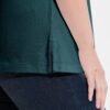 Μπλούζα πόλο basic σε ίσια γραμμή με γιακά