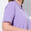 Μπλούζα πόλο basic σε ίσια γραμμή με γιακά και κουμπιά