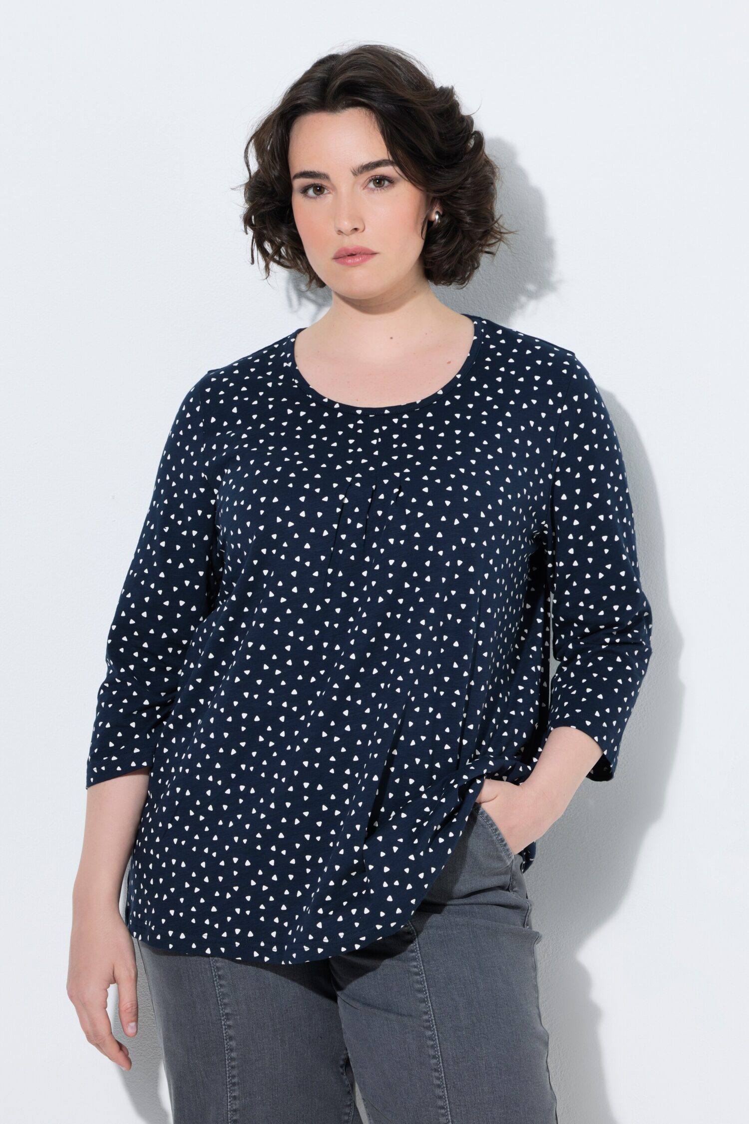 Μπλούζα σε γραμμή Α με διακοσμητικές πιέτες