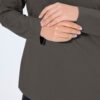 Μπλούζα ζιβάγκο με μακριά μανίκια σε στενή γραμμή