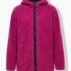 Μπουφάν, από μαλακό teddy fleece με κουκούλα