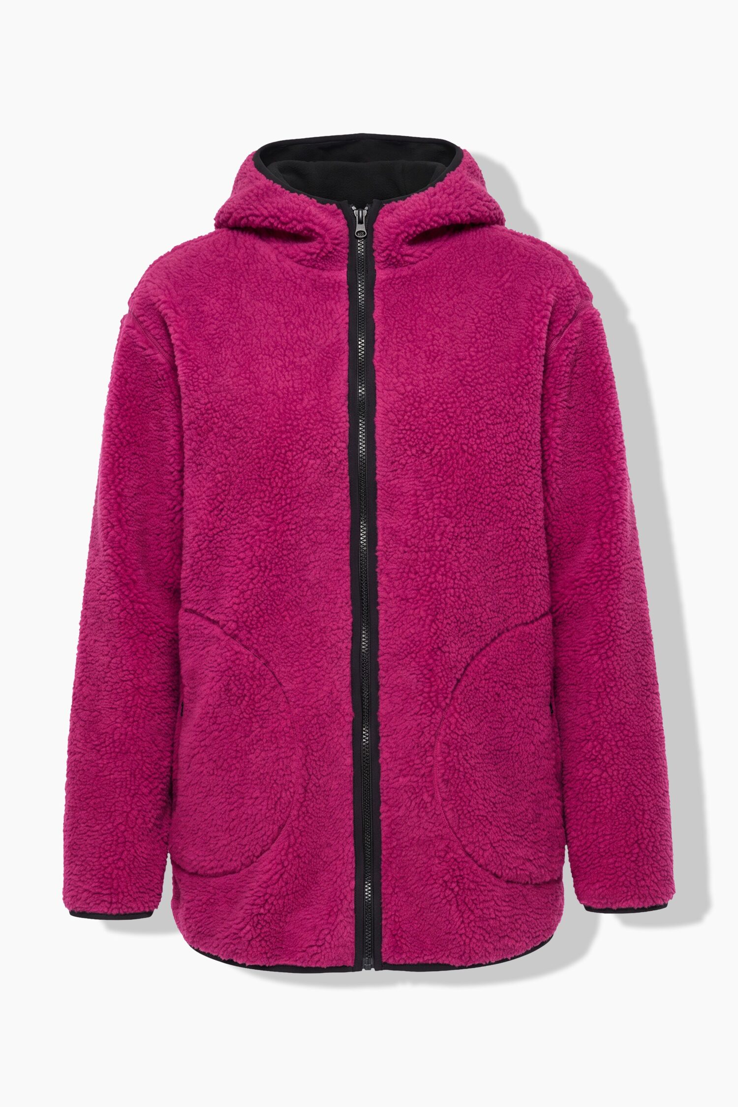 Μπουφάν, από μαλακό teddy fleece με κουκούλα
