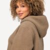 Μπουφάν, από μαλακό teddy fleece με κουκούλα