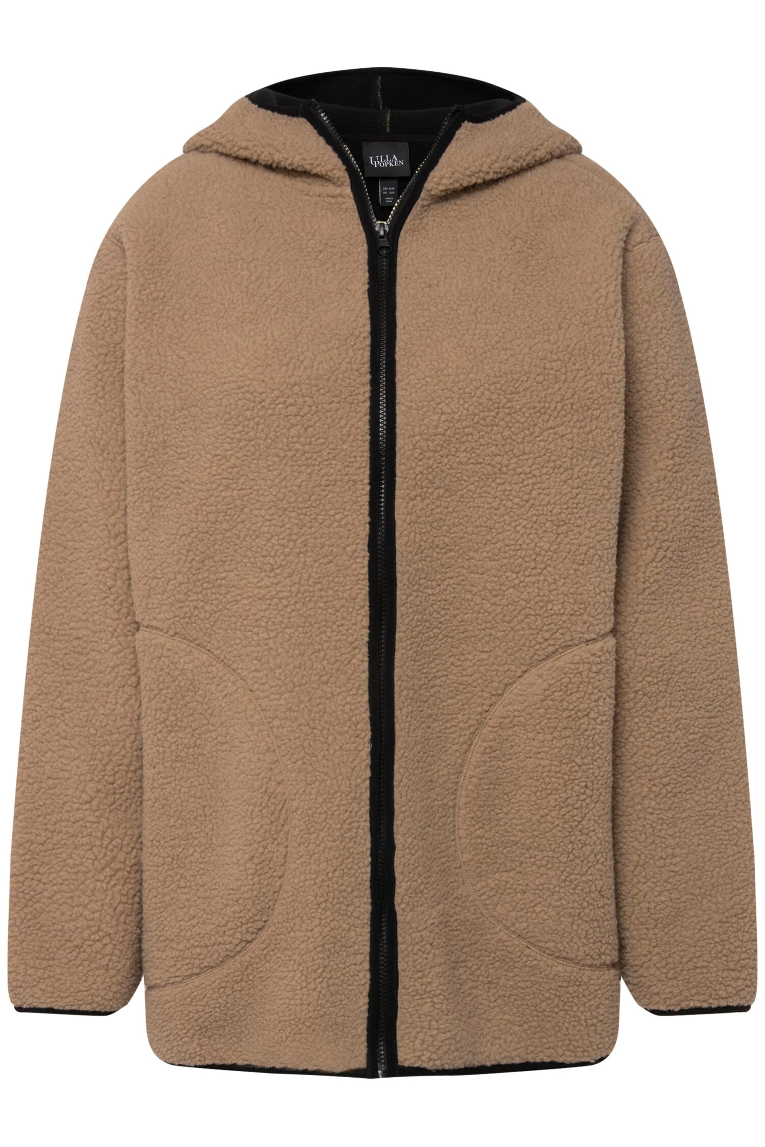 Μπουφάν, από μαλακό teddy fleece με κουκούλα