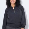 Μπουφάν ελαφρύ oversized με φερμουάρ