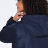 Μπουφάν fleece με κουκούλα και καπιτονέ ένθετο