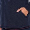 Μπουφάν fleece με κουκούλα και καπιτονέ ένθετο