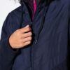 Μπουφάν fleece με κουκούλα και καπιτονέ ένθετο
