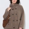 Μπουφάν fleece σε γραμμή Α με κουκούλα
