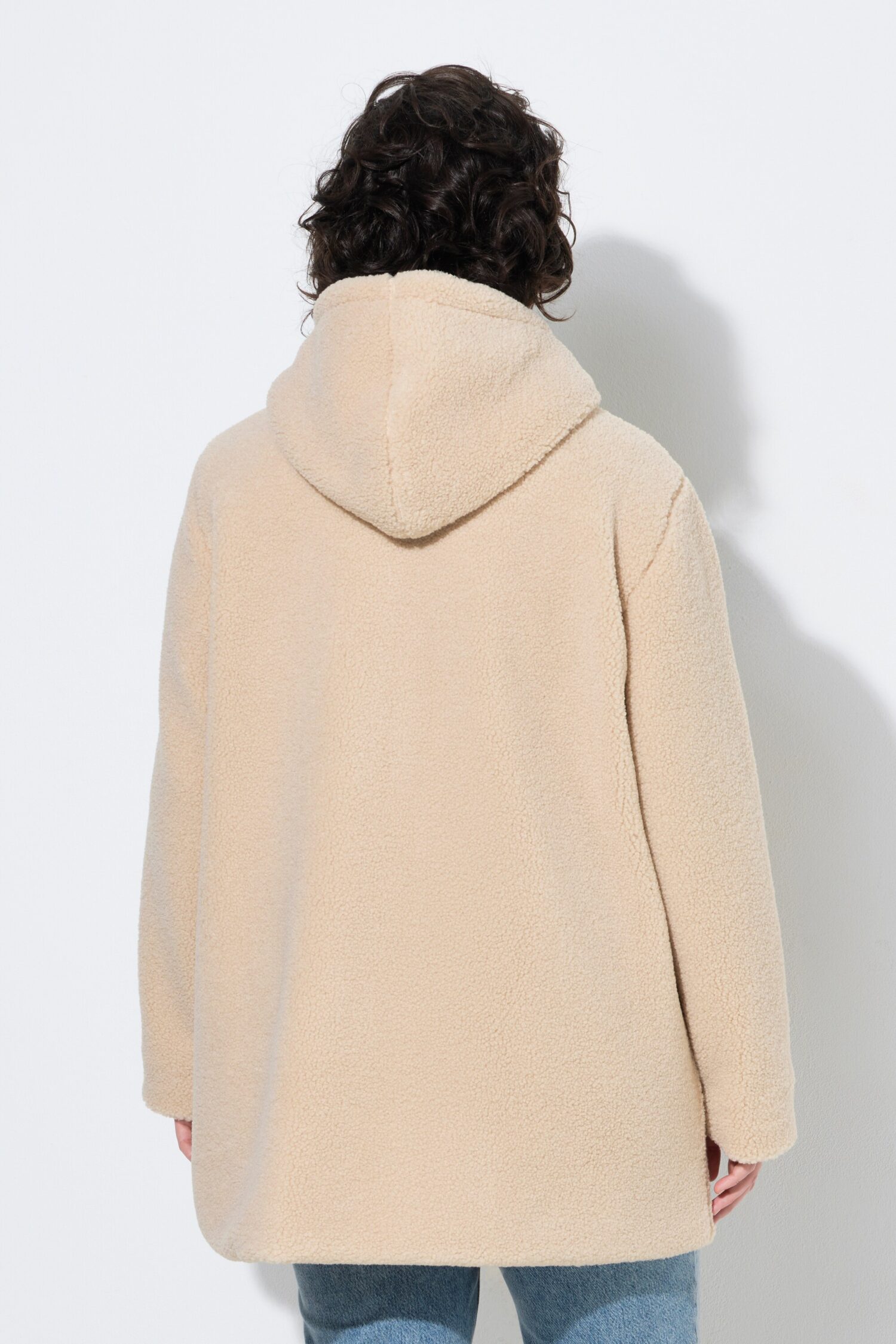 Μπουφάν fleece σε γραμμή Α με κουκούλα