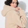 Μπουφάν fleece σε γραμμή Α με κουκούλα