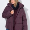 Μπουφάν HYPRAR oversized, καπιτονέ με κουκούλα
