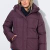 Μπουφάν HYPRAR oversized, καπιτονέ με κουκούλα
