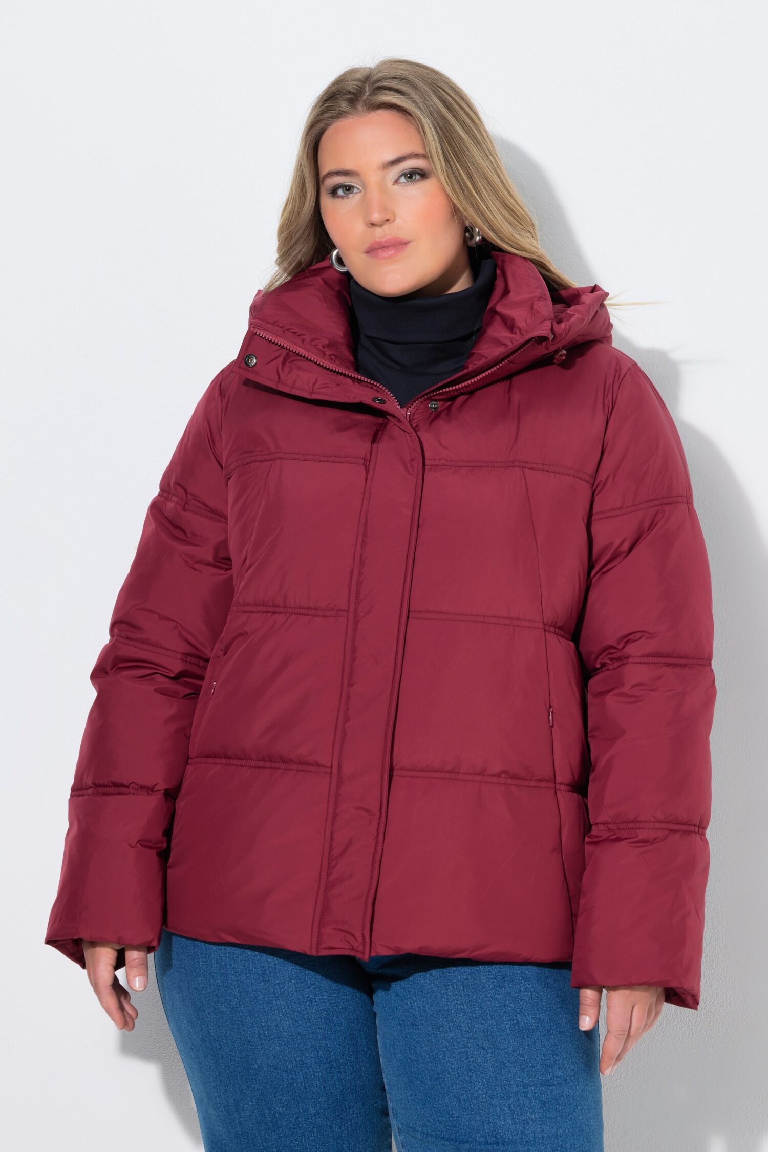 Μπουφάν HYPRAR oversized, καπιτονέ με κουκούλα