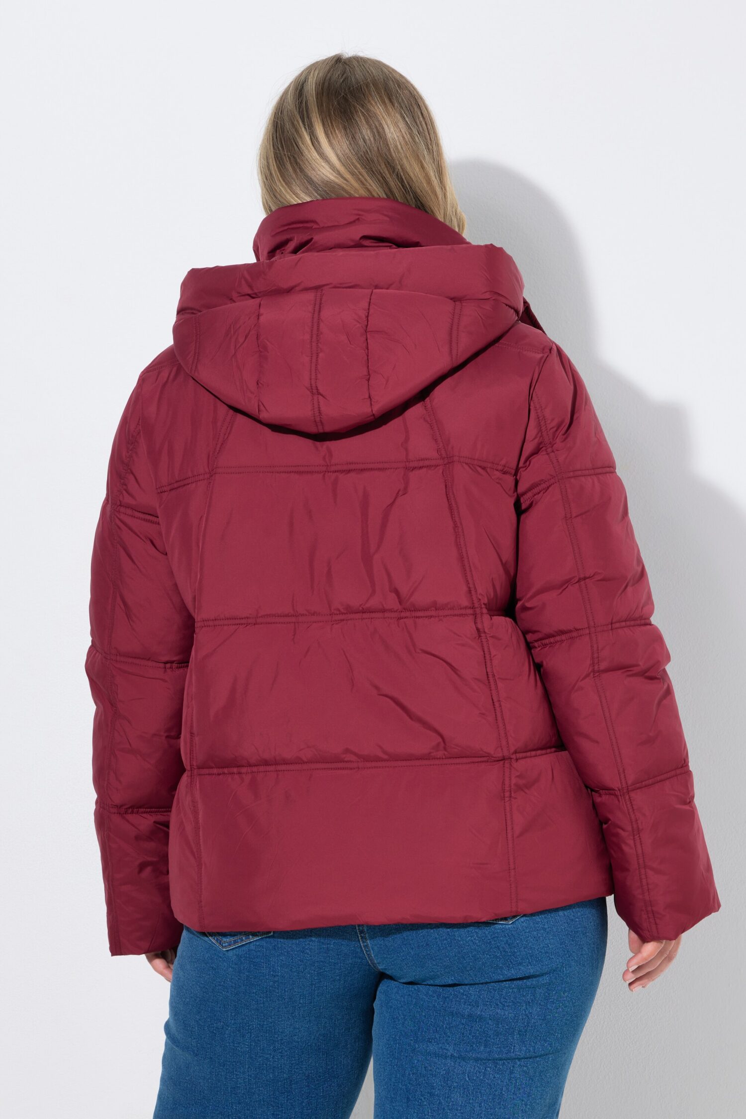 Μπουφάν HYPRAR oversized, καπιτονέ με κουκούλα