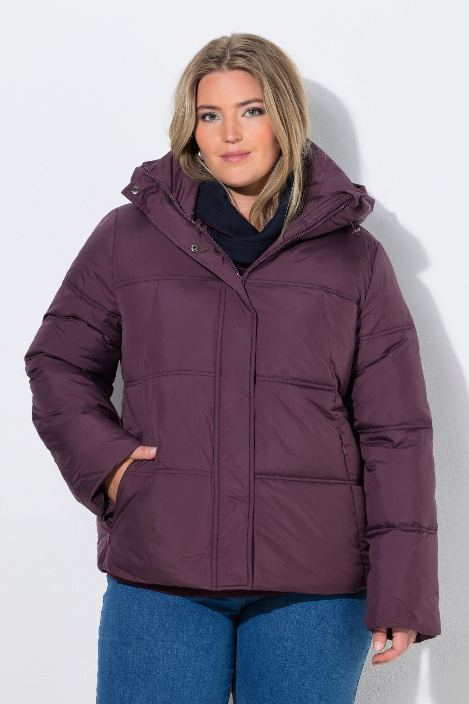 Μπουφάν HYPRAR oversized, καπιτονέ με κουκούλα