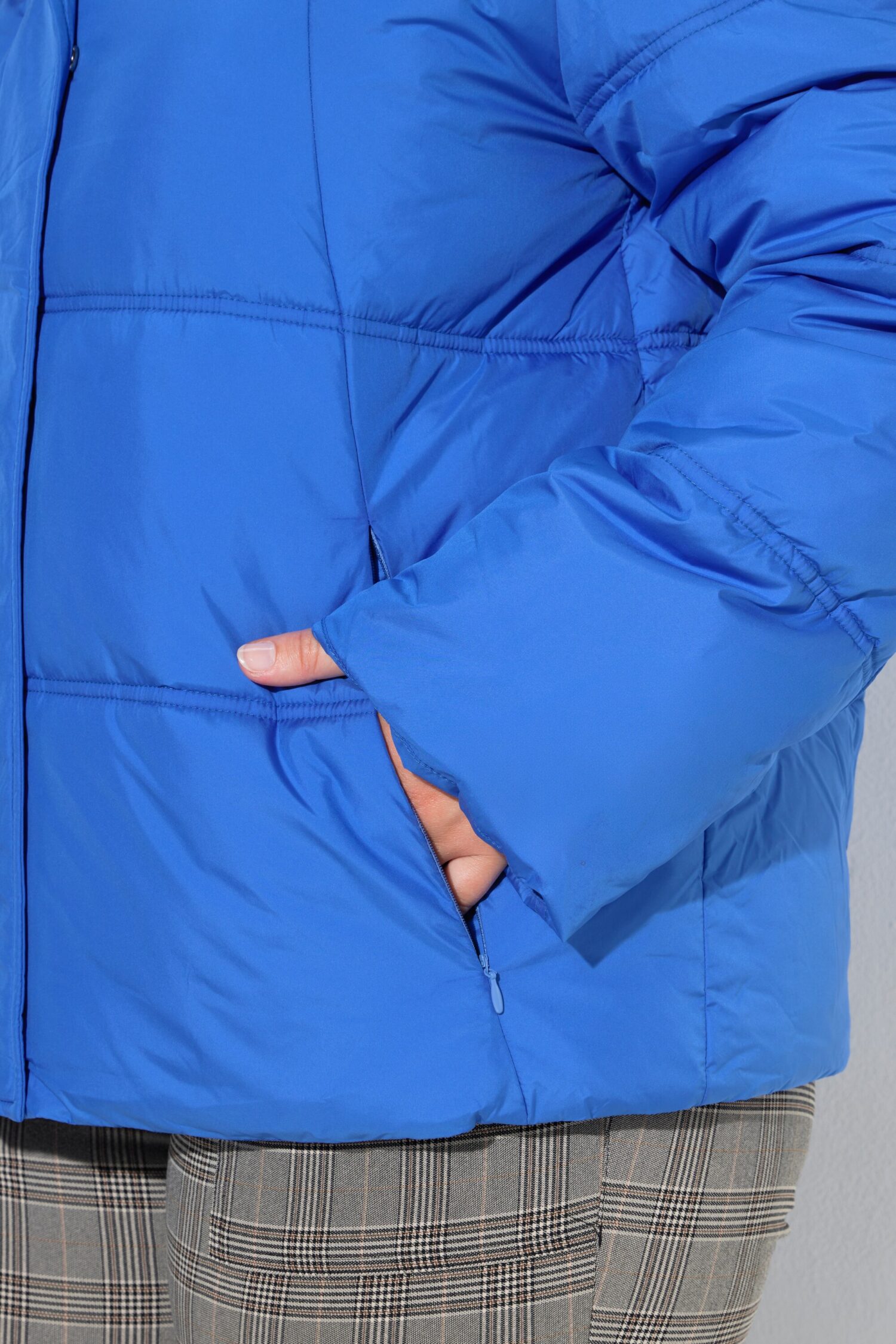 Μπουφάν HYPRAR oversized, καπιτονέ με κουκούλα