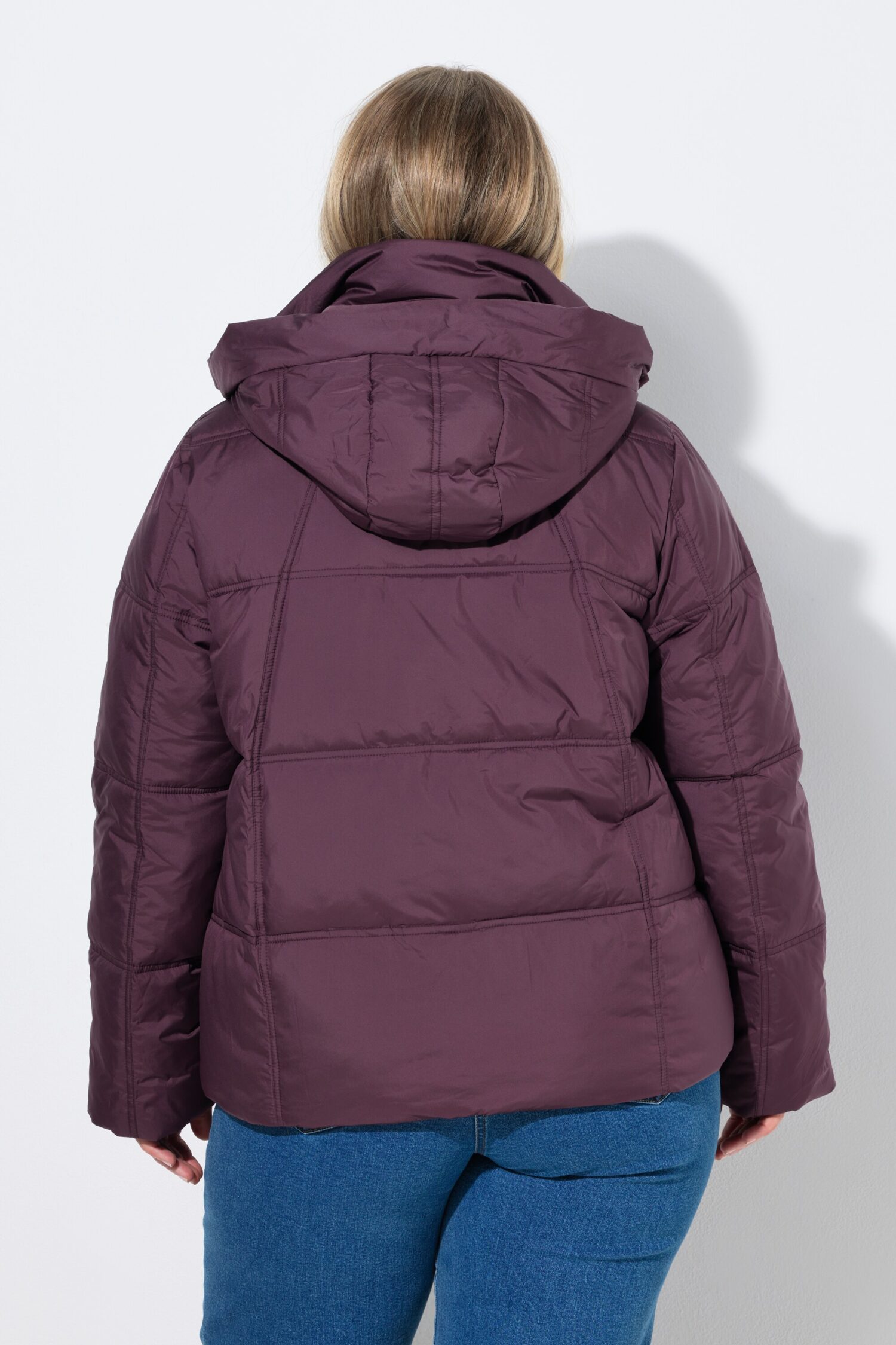 Μπουφάν HYPRAR oversized, καπιτονέ με κουκούλα