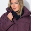Μπουφάν HYPRAR oversized, καπιτονέ με κουκούλα