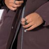 Μπουφάν καπιτονέ σε γραμμή Α με κρυφό φερμουάρ