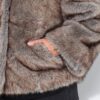 Μπουφάν oversized από συνθετική γούνα με όρθιο γιακά