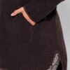 Μπουφάν teddy fleece σε γραμμή Α με κουκούλα και τσέπες
