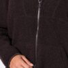 Μπουφάν teddy fleece σε γραμμή Α με κουκούλα και τσέπες