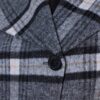 Παλτό καρό oversized με φαρδύ γιακά