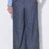 Παντελόνι σε denim look με ελαστική μέση