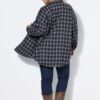 Πουκάμισο καρό oversized με πλαϊνά σκισίματα