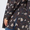 Πουκάμισο μακρυμάνικο με animal print και μακριά μανίκια