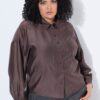 Πουκάμισο oversized με διακριτικό κέντημα